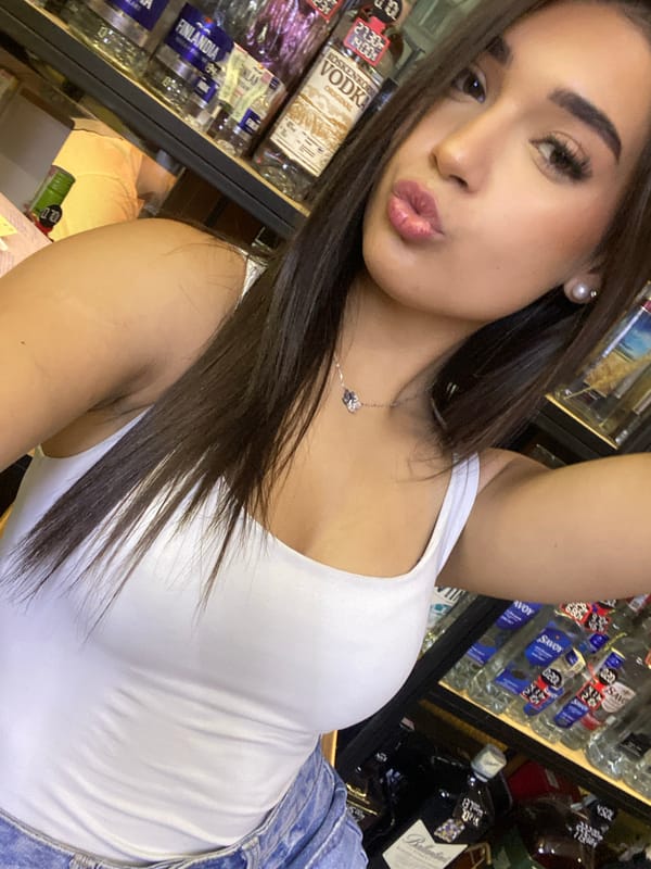 Selfie session inside a liquor store in Asenovgrad