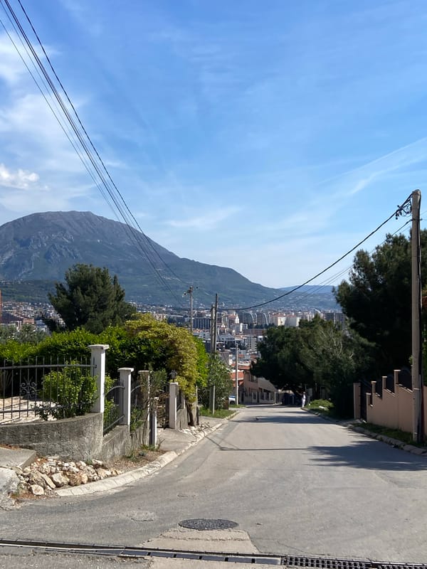 Quiet Saturday afternoon scenes documented in Šušanj, Montenegro