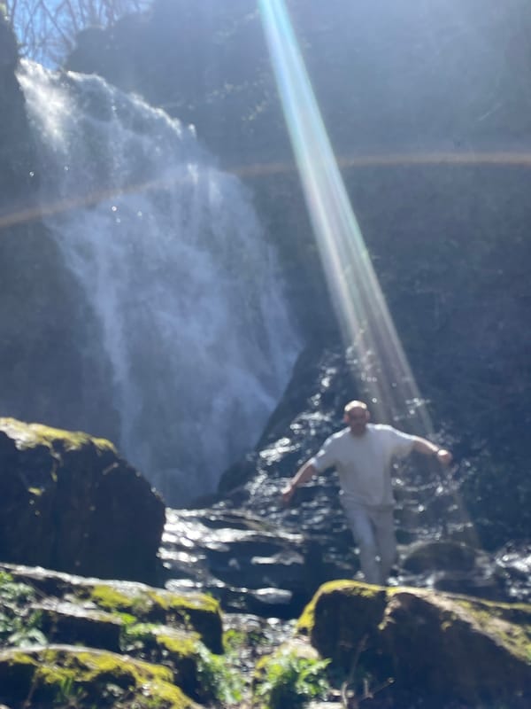 Spring morning at Krushuna Falls draws visitors and jumpers
