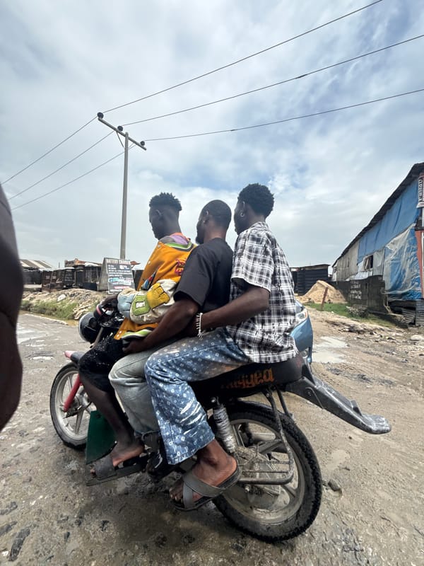 Everyday street life and commerce in Ado, Nigeria