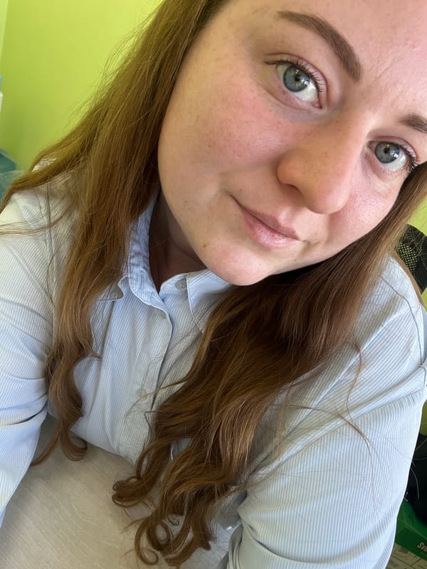 Woman takes selfie in Klin, Russia