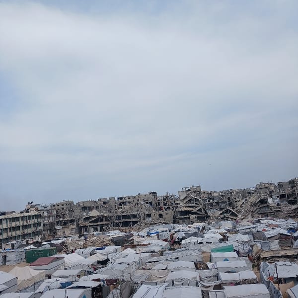 Gaza shows extensive damage, tent camps in aerial observations