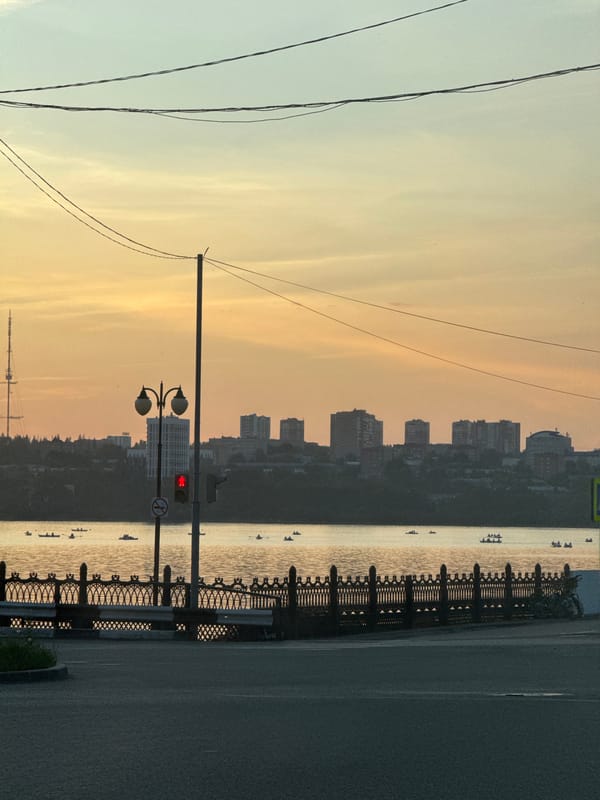 Evening documentation of Izhevsk landmarks and indoor event captured
