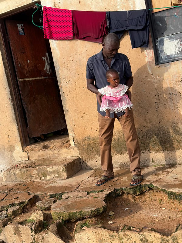 Everyday street life on a Jos, Nigeria morning