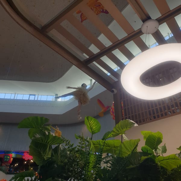 Morning shopping mall visit documented in Shymkent, Kazakhstan