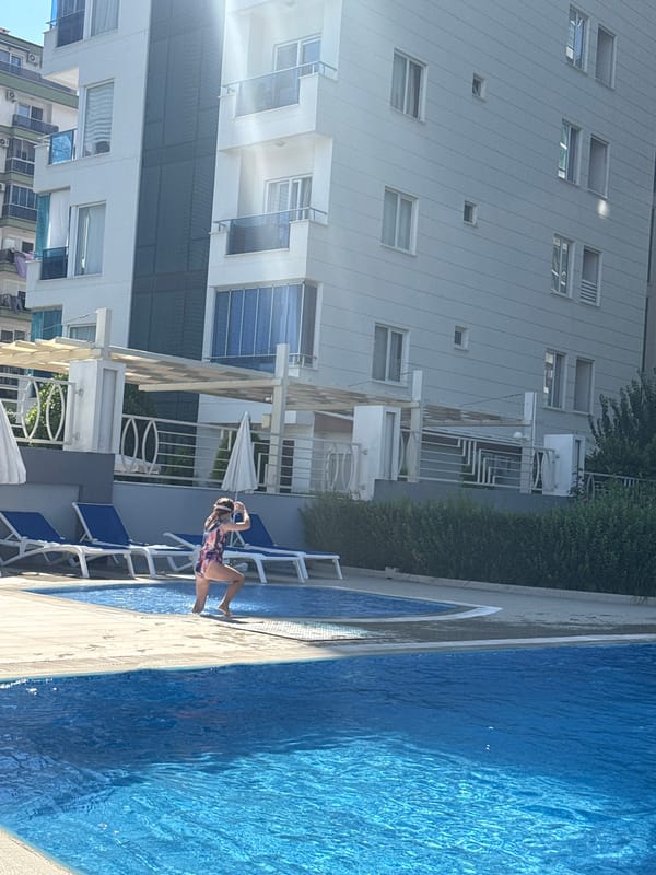 Poolside afternoon at a resort in Alanya, Turkey