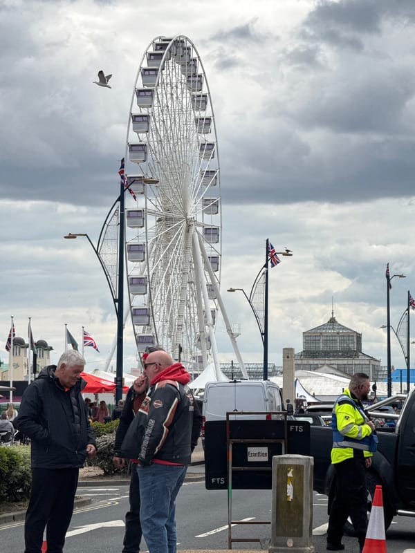 Motorcycles, tourists, broken-down car spotted in Great Yarmouth