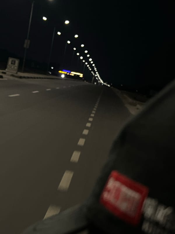 Nighttime bridge photograph captured in Dam Camp, Nigeria