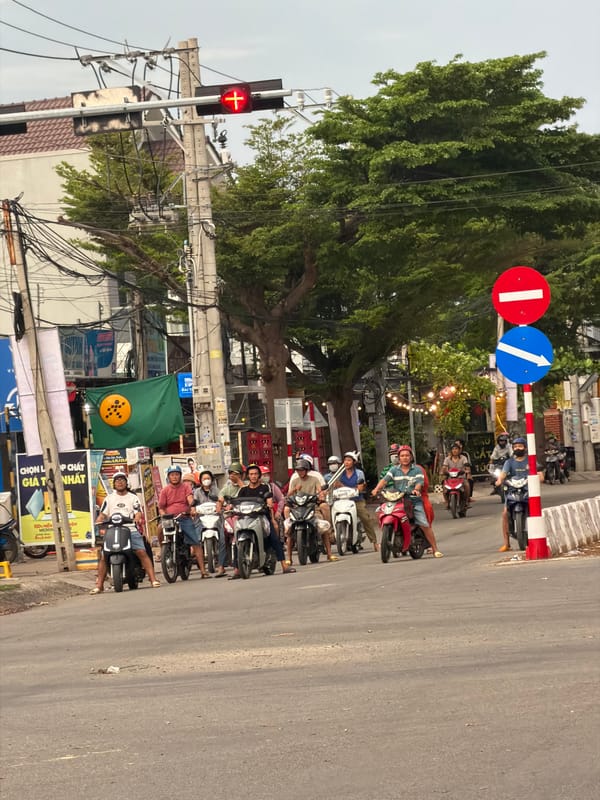 Morning street life documented in Dong Hai Ward, Vietnam