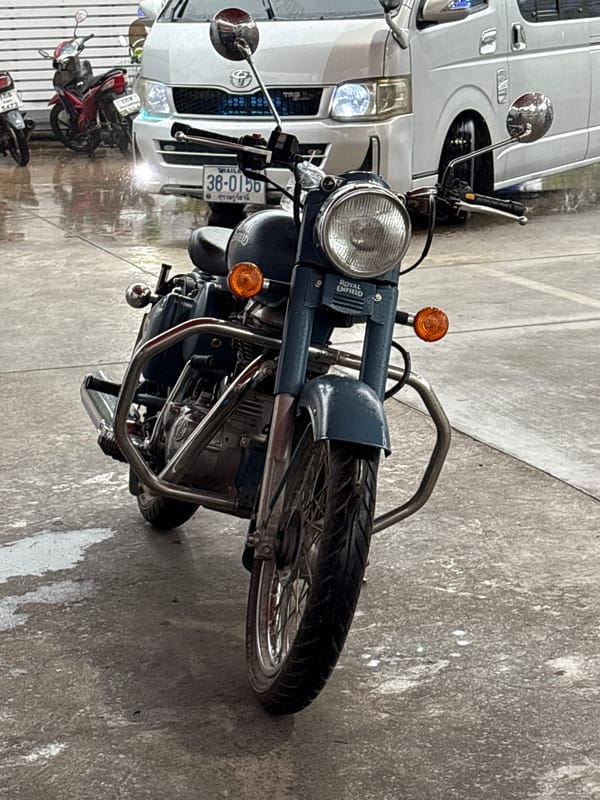 Heavy Rain Floods Streets in Choeng Mon, Thailand