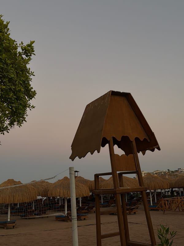 Evening resort exploration in Sharm El Sheikh during golden hour