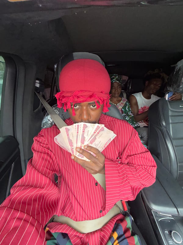 Group of five travels by car in Igboefon, Nigeria