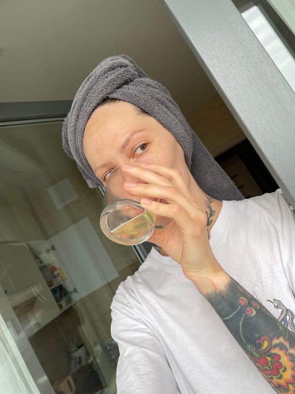 Woman's morning routine captured across indoor locations in Izhevsk