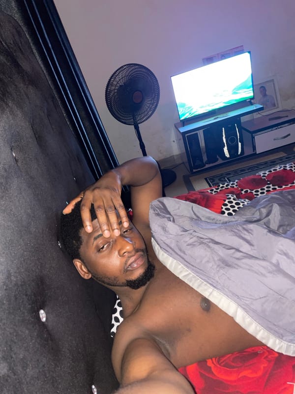 Man photographed lying indoors in Akwanga, Nigeria early morning