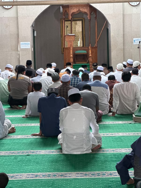 Congregational prayers at a Banda Aceh mosque