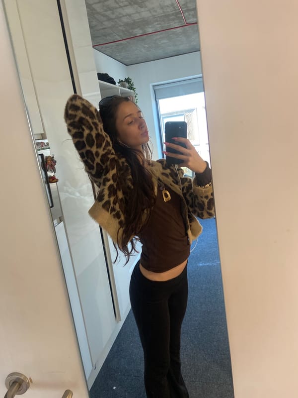 Leopard cardigan outfit checks and home snapshots, London