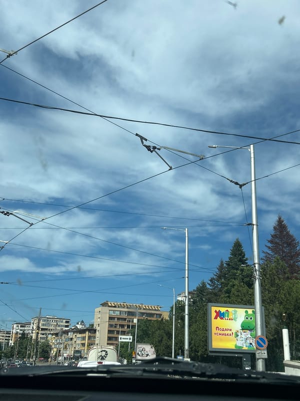 Witness documents routine urban scenes during Sofia street journey