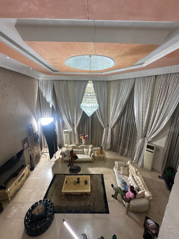 Luxury home interior documented in Lekki, Nigeria