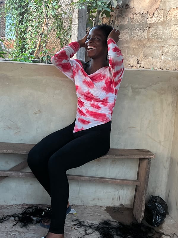 Afternoon life on the streets of Nkpor, Nigeria