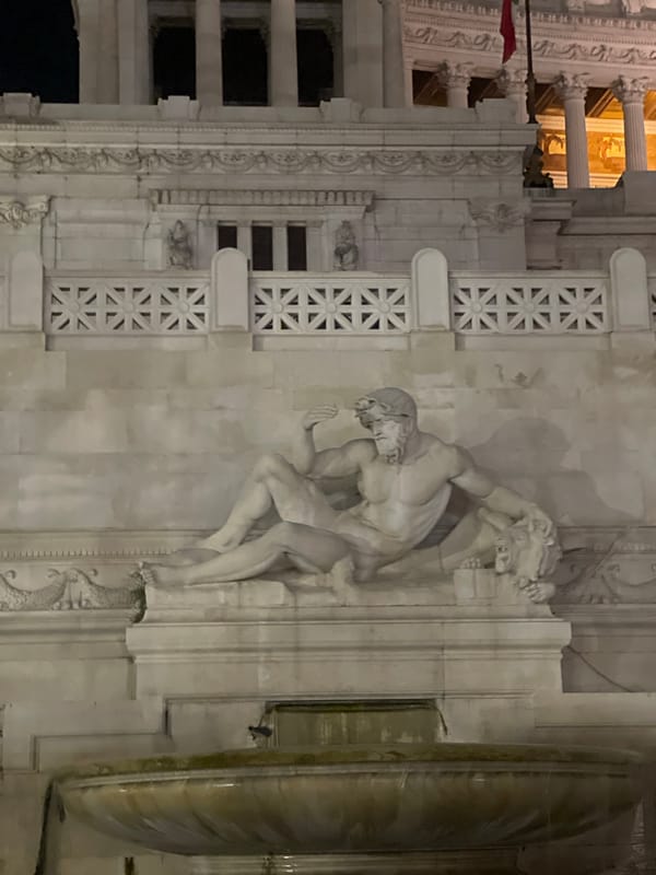 Rome monuments photographed in evening documentation sequence