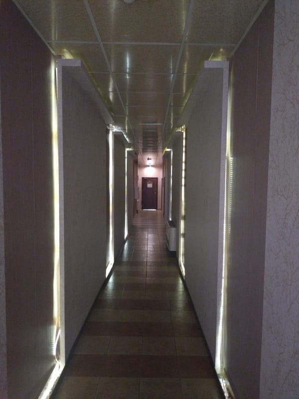 Witness documents Bulgarian spa facility during rainy morning visit