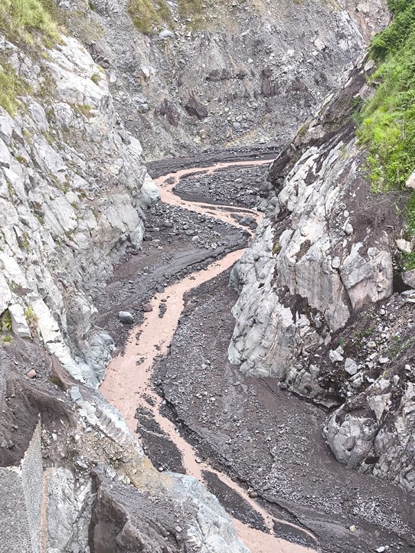Volcanic river valleys and erosion infrastructure in East Java