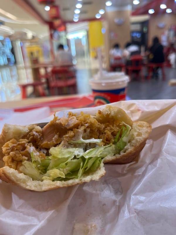 Ordinary lunch hour captured at Yuzhong District mall food court