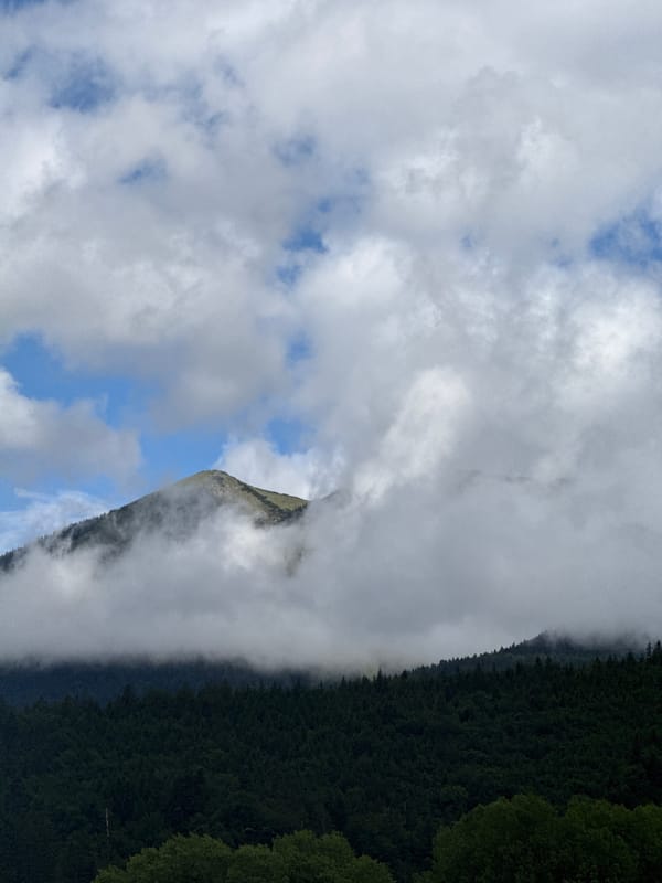 Morning routine documented amid Alpine scenery in Garmisch-Partenkirchen