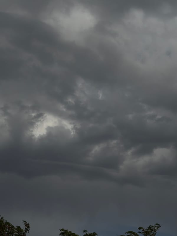 Storm front builds over Chirchik skies in dramatic cloud display