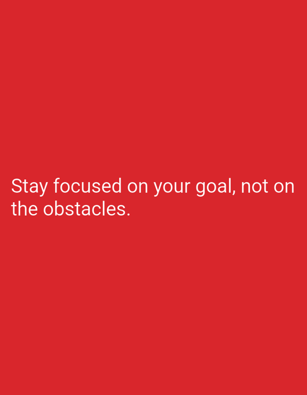 Six solid-background motivational quote graphics in a row