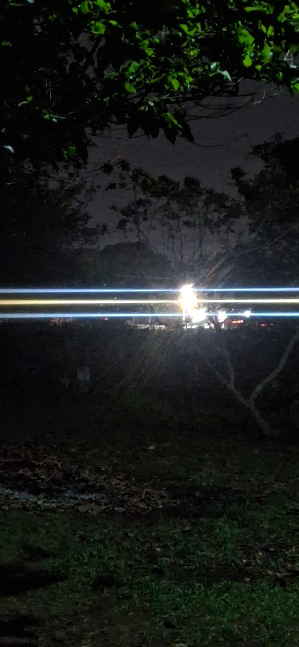 Nighttime moments captured in Vallecito, Venezuela over three hours
