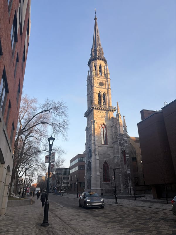 Montreal street scenes captured during morning hours