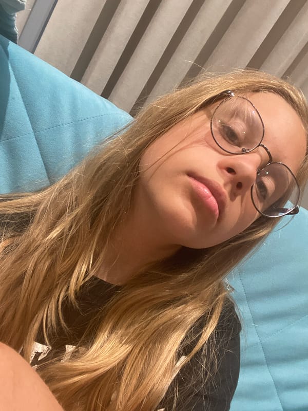 Close-up selfie series with round glasses, Sochi