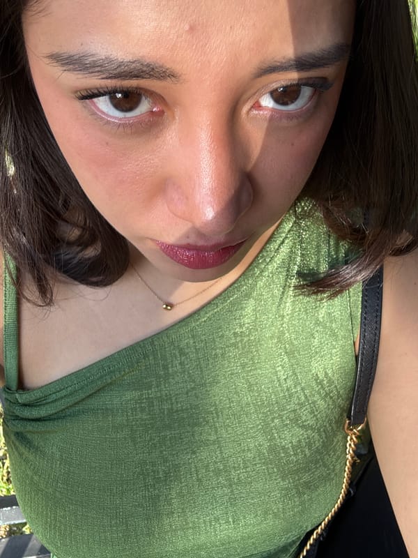 Woman visits Mexican botanical gardens, captured in evening portraits