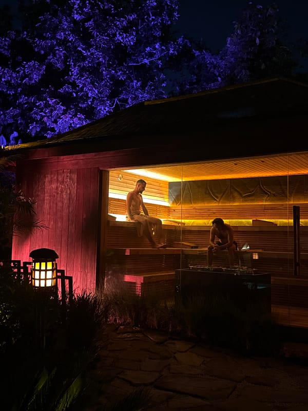 Tourists capture luxury resort amenities in Pererenan, Indonesia