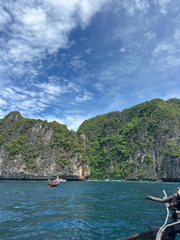 Out on the water near Haad Yao, Thailand