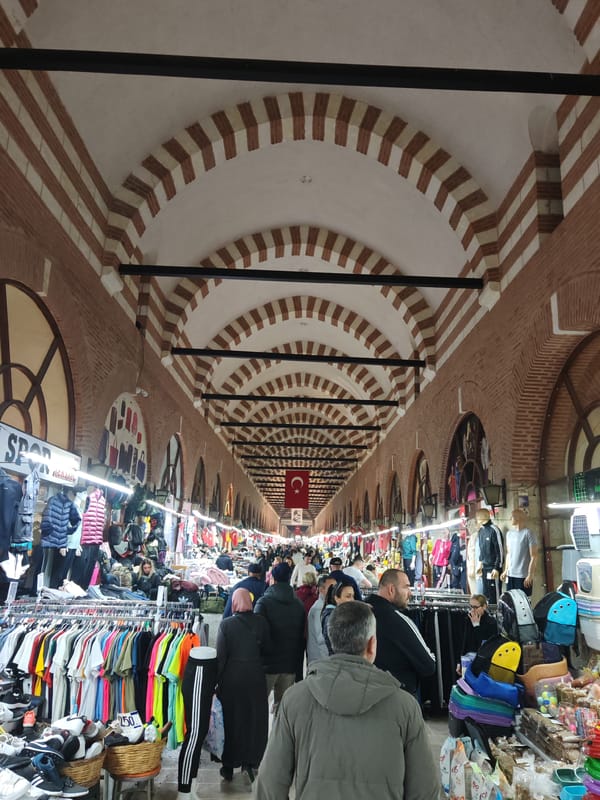Witness captures historic bazaar and cobblestone streets in Edirne