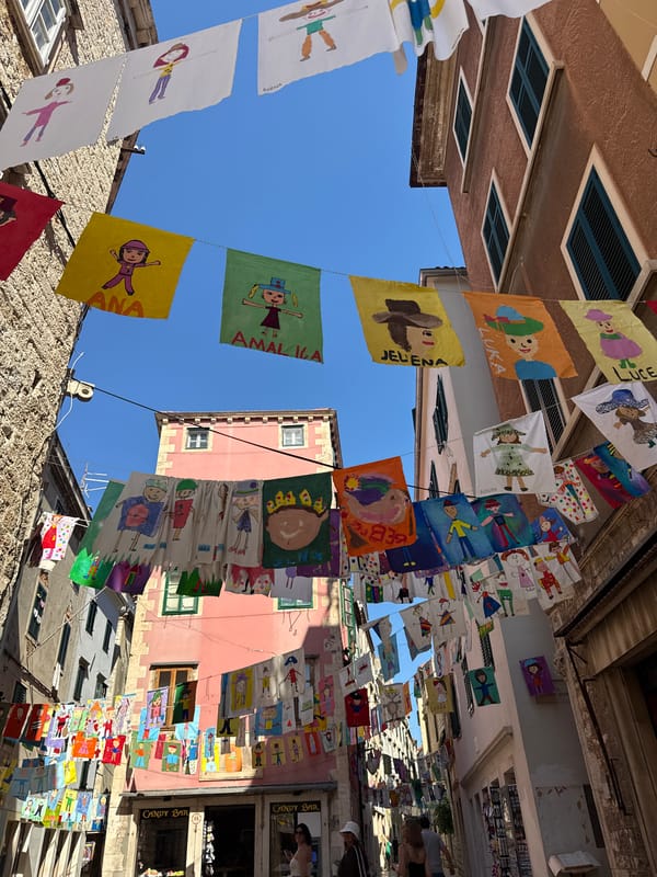 Šibenik's old town dressed up for its international children's festival