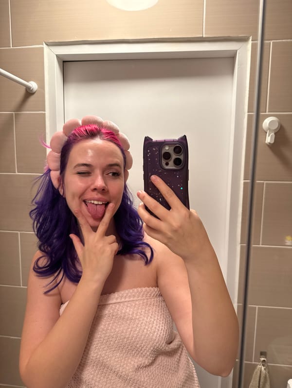 Woman documents evening routine and fantasy costume prep in Zagreb