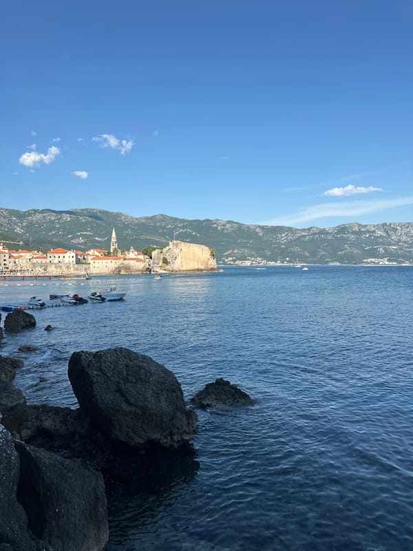 Witness documents Budva's rocky coastline and cliff formations