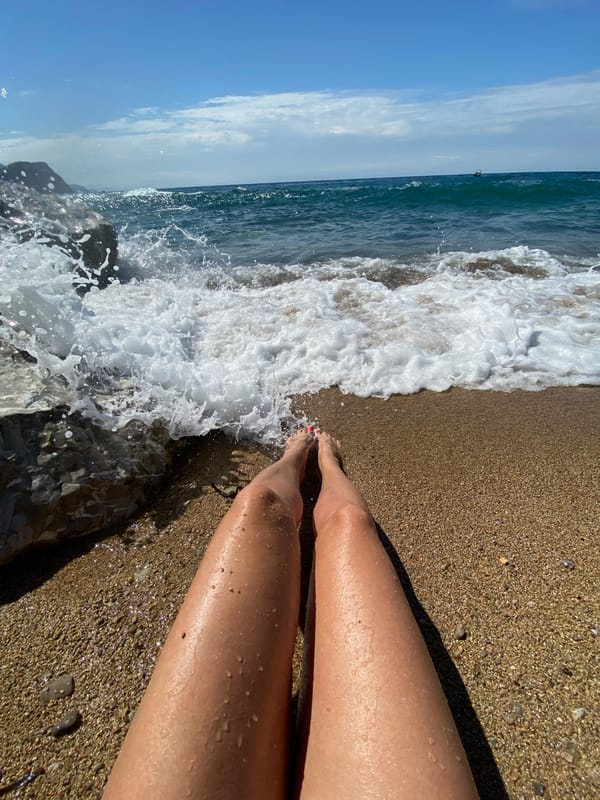 Morning beach visit documented at Kamenovo, Montenegro