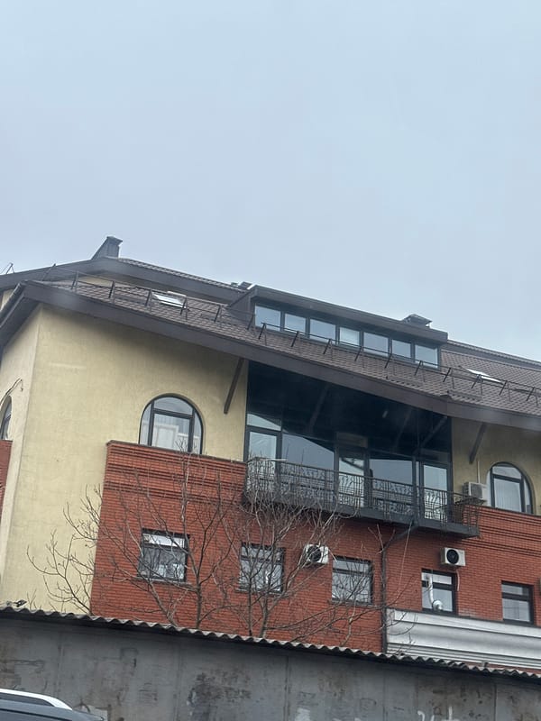 Residential building with mixed facade documented in Kyiv
