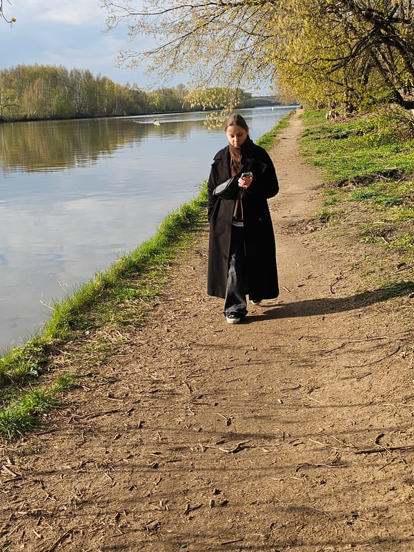 Spring day captured in two photographs in Khimki
