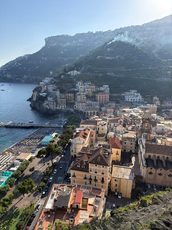 Afternoon life captured in coastal Italian town of Minori