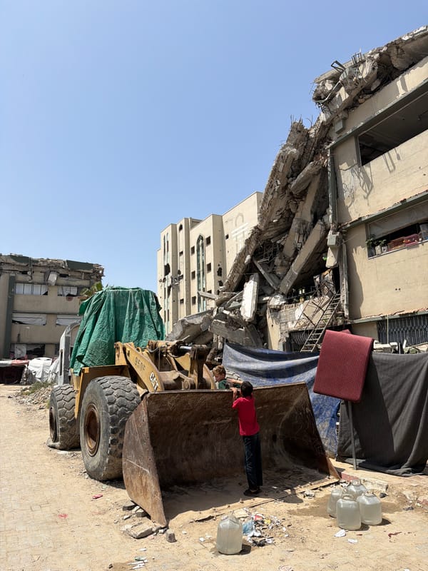 Heavy construction equipment observed operating in Gaza