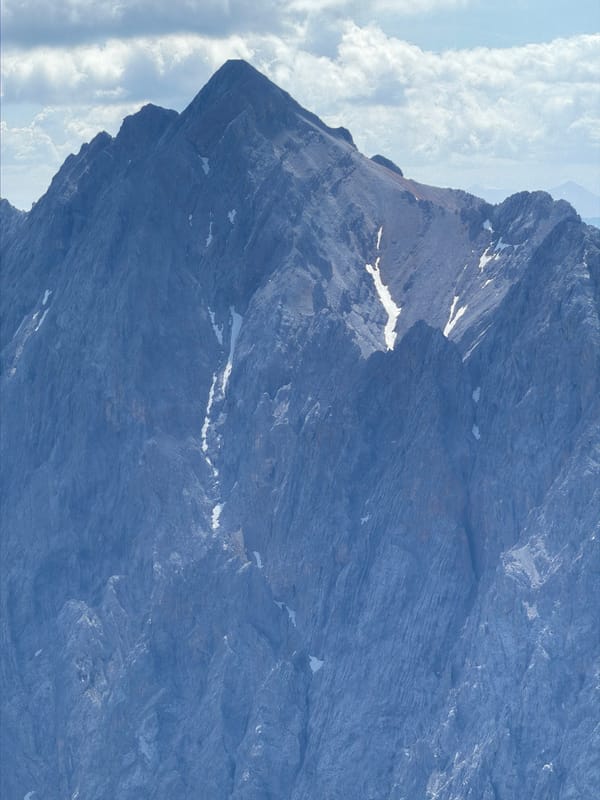 Morning on Germany's highest peak, Zugspitze