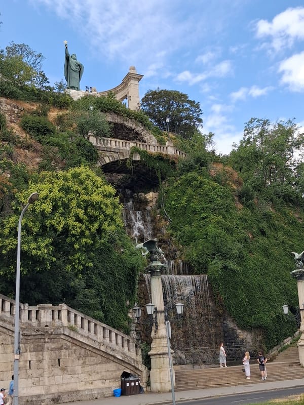 Gellért Hill: Liberty Statue and hidden waterfall on a summer morning