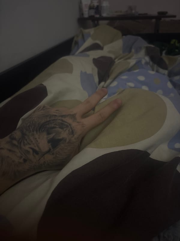 Peace sign gesture with tattoo captured in Stara Zagora