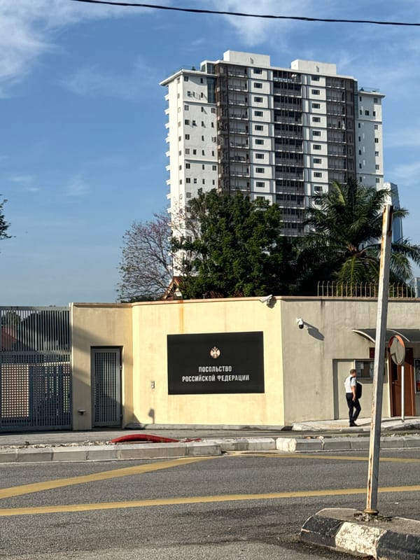 Routine activity documented near Russian Embassy in Kuala Lumpur
