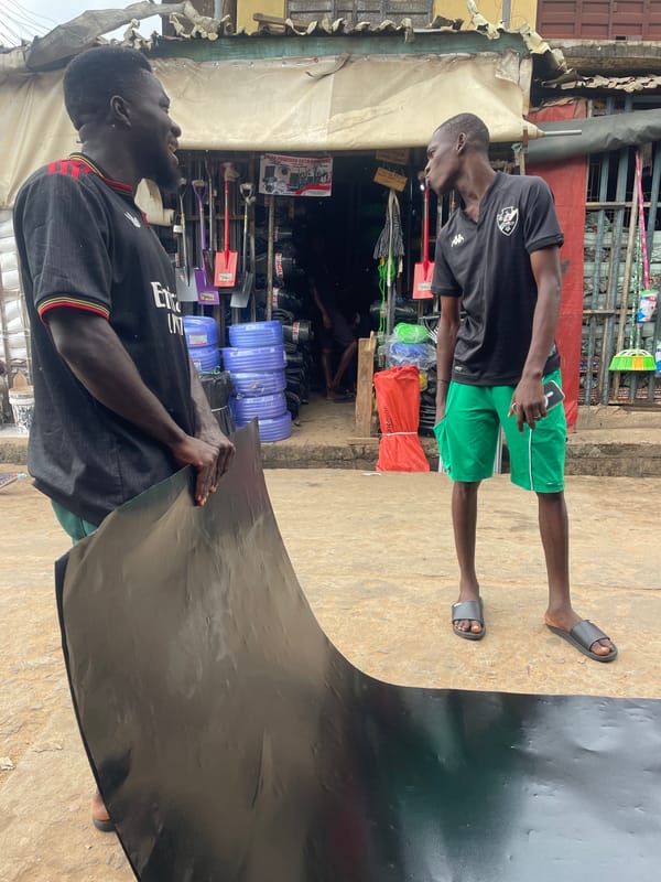 Roadside trade and construction materials market, Ogidi–Ogbunike
